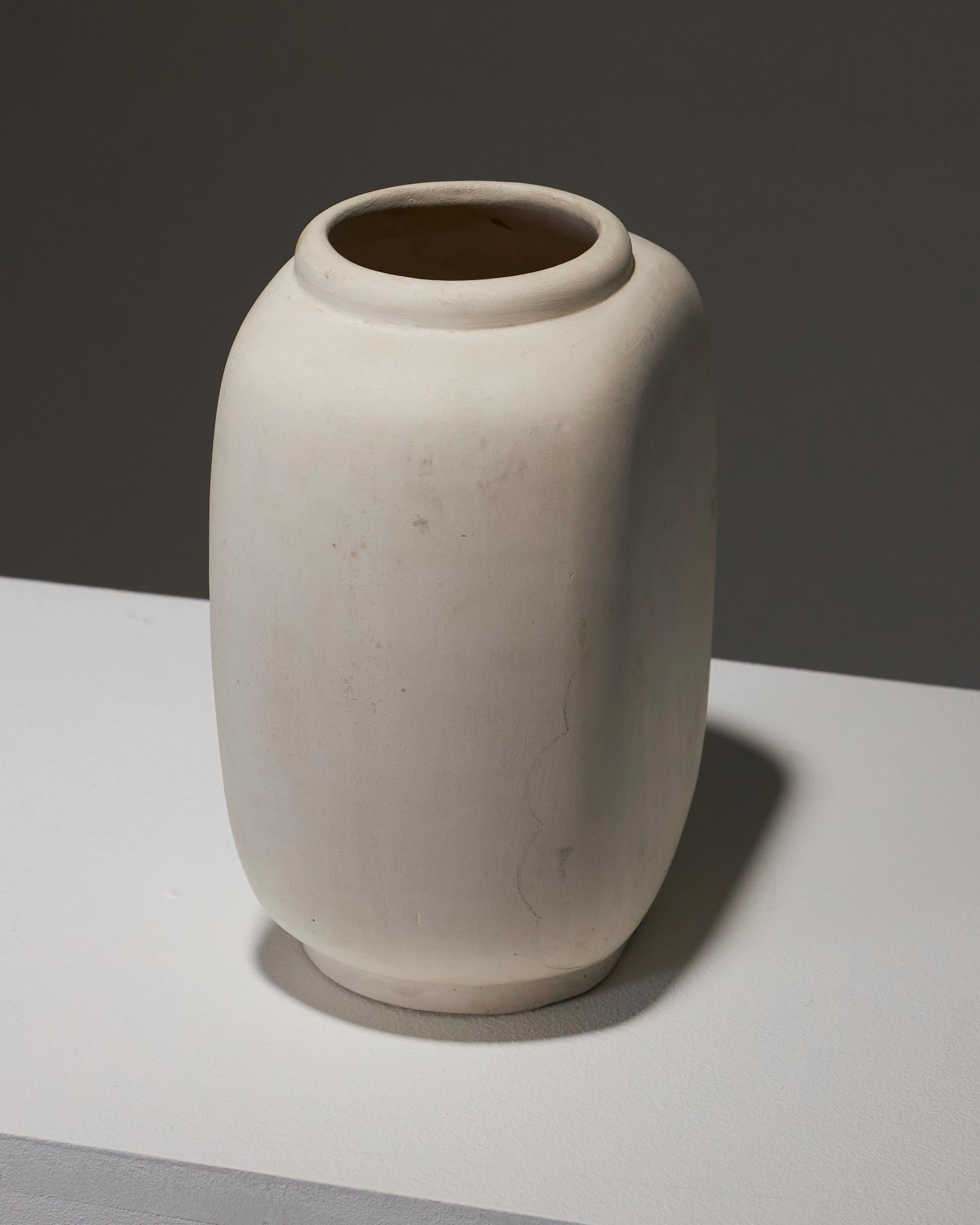 Vaso ovale in ceramica opaca, anni '30 in vendita 1