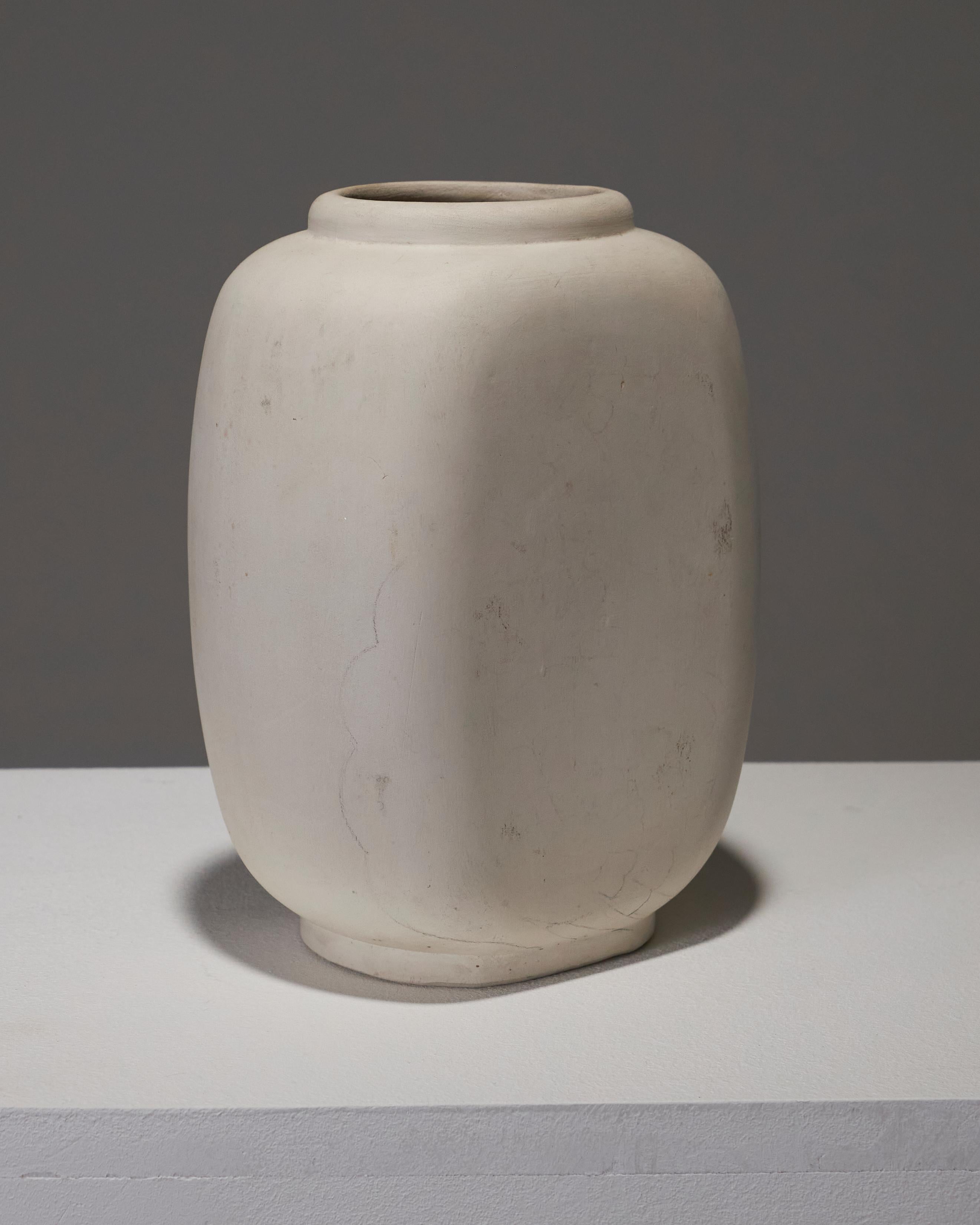 Vaso ovale in ceramica opaca, anni '30 in vendita 2