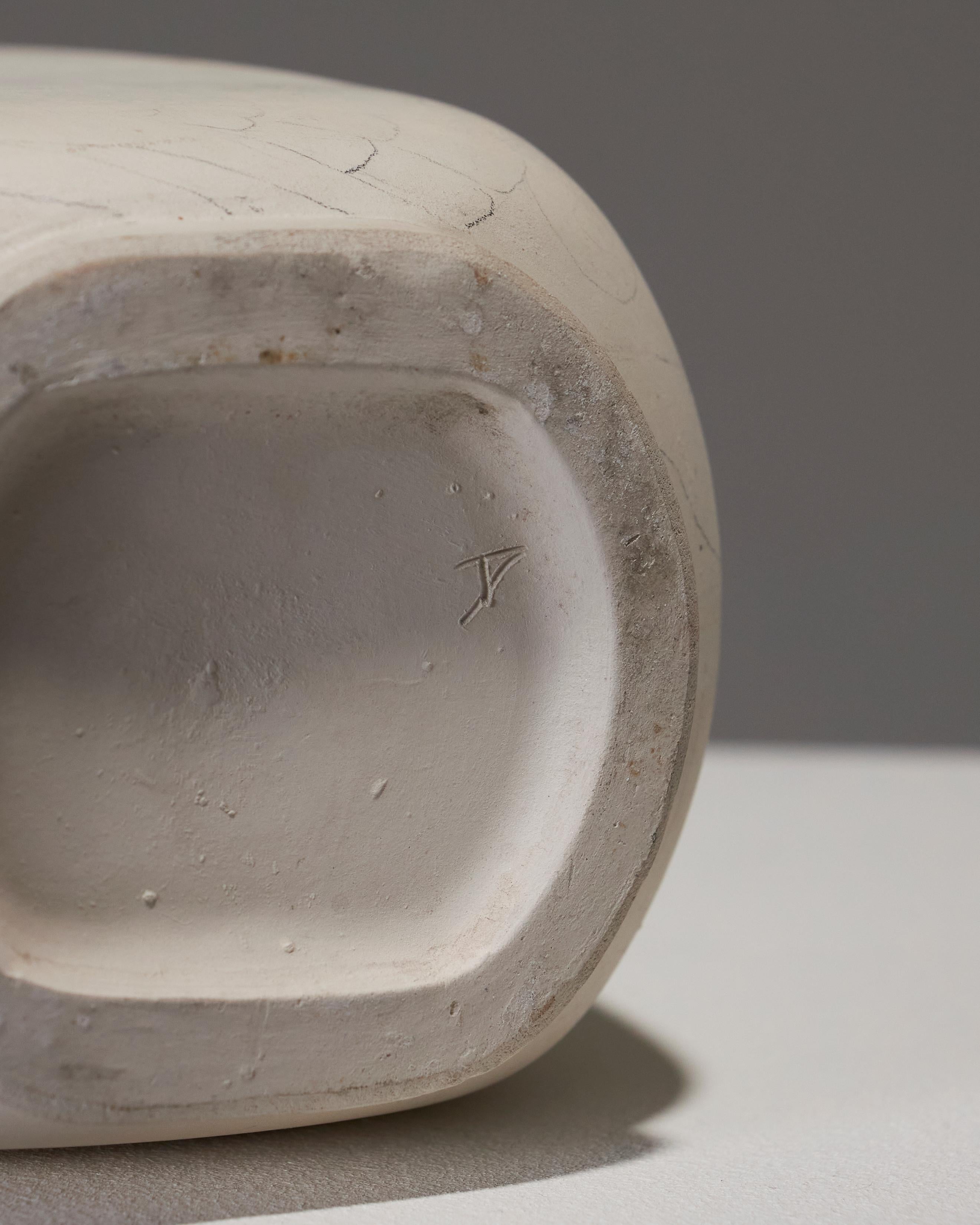 Vaso ovale in ceramica opaca, anni '30 in vendita 3