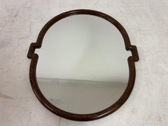 Miroir ovale en wengé par Robert The Ingham
