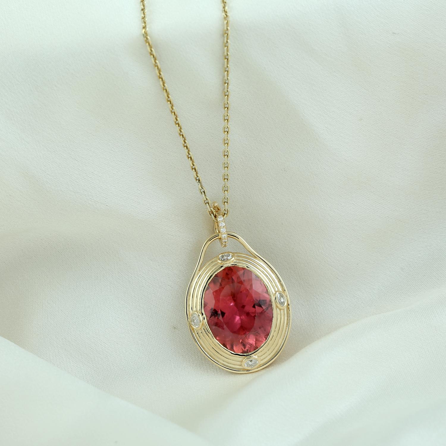 18KT:9.933g,D:0.42ct, Tour:17.30ct, 27X23 MM