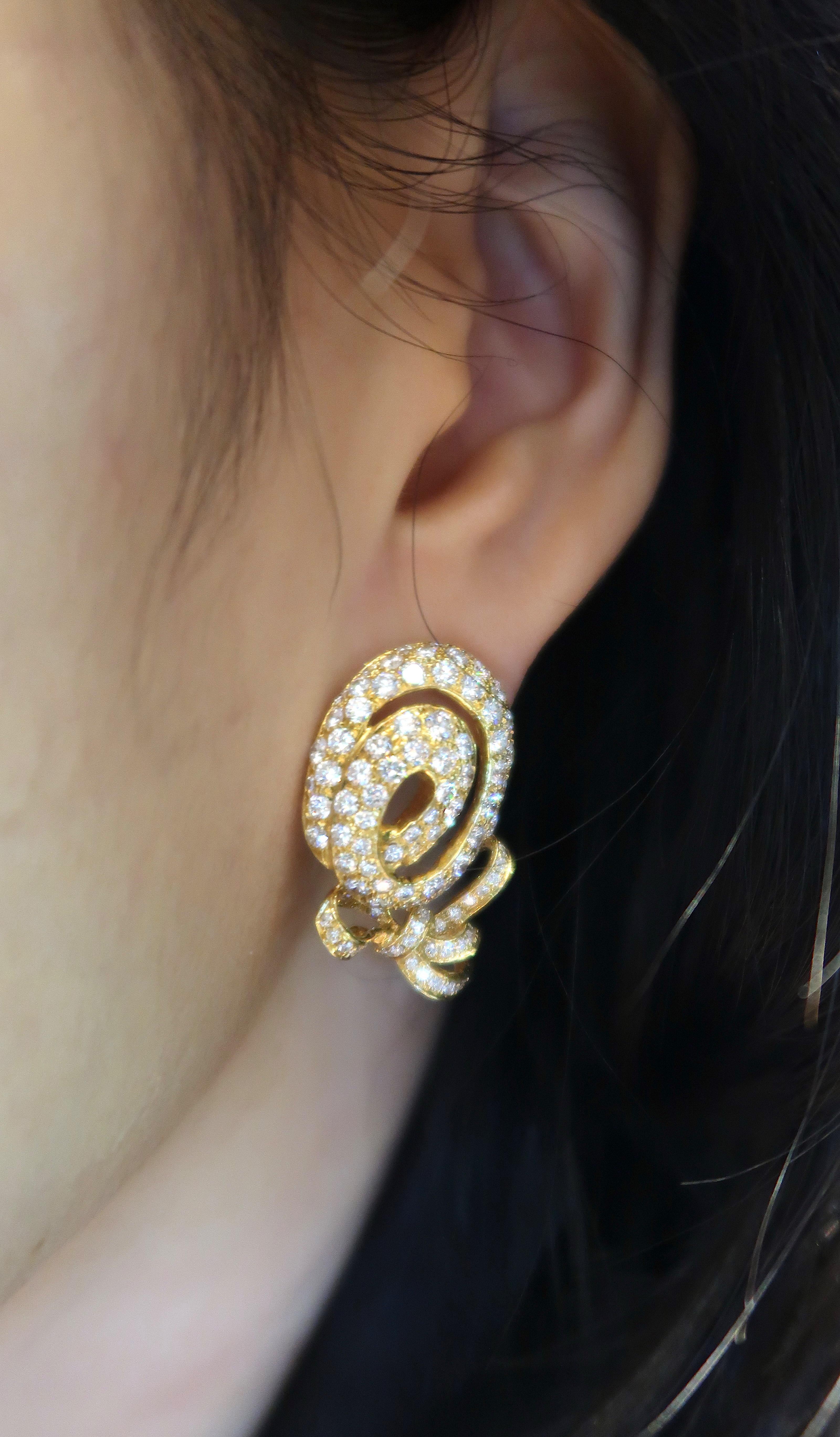 effy diamond love knot earrings