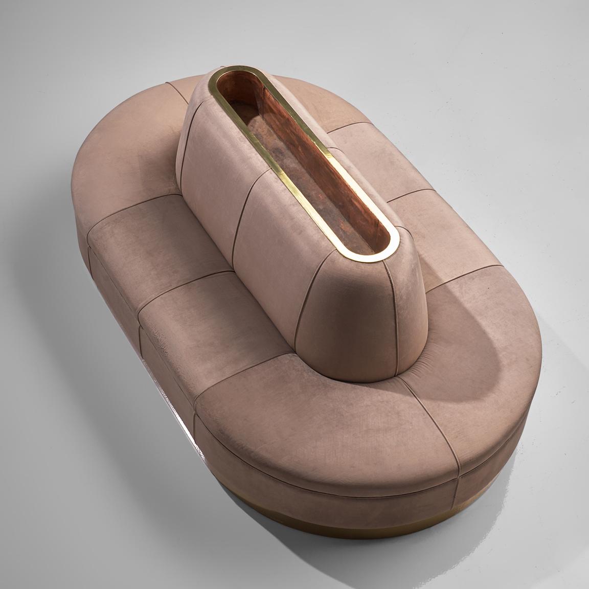 oval couch