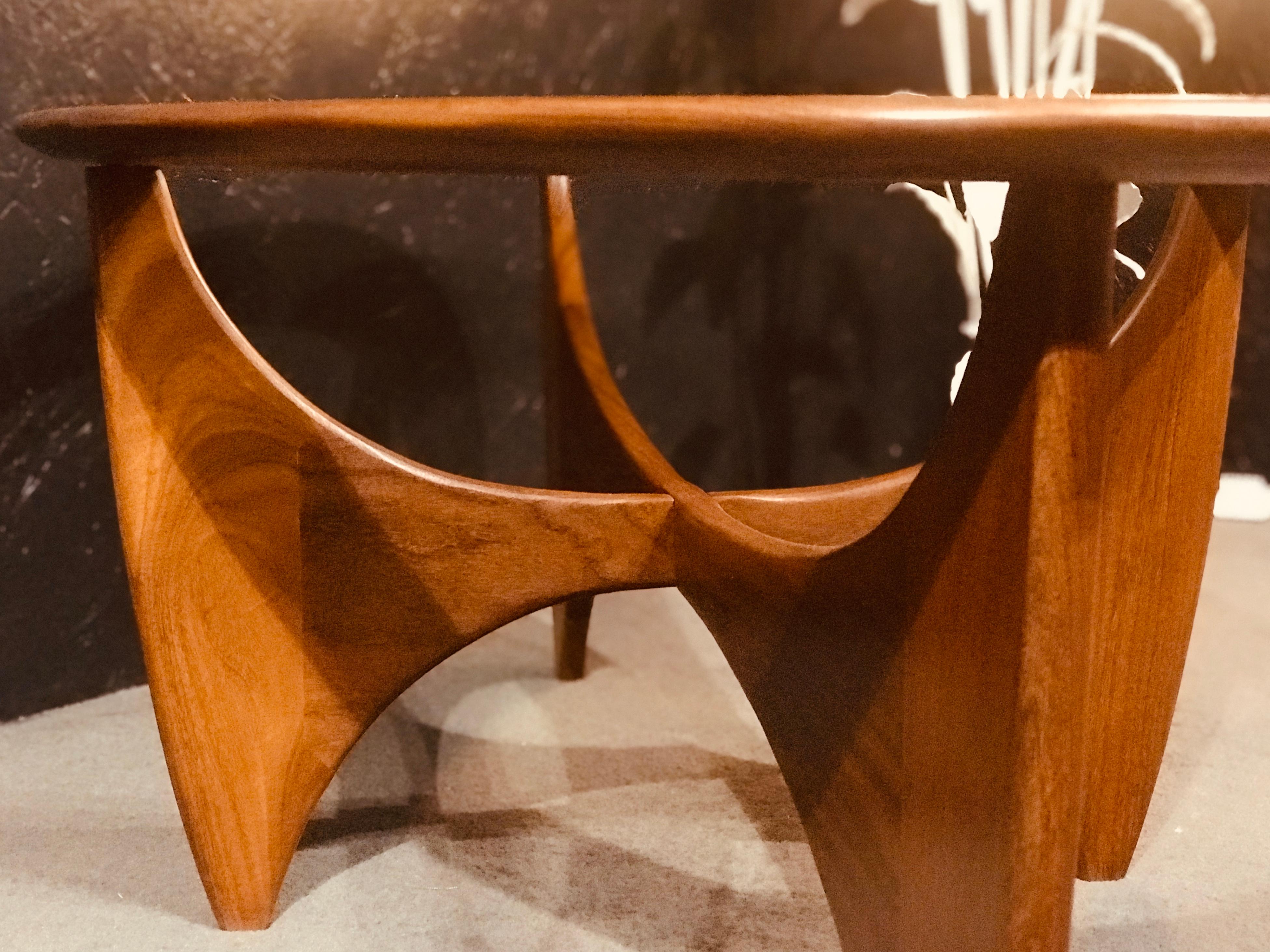 Polished Oval Side Table by G-Plan (Astro Collection) For Sale