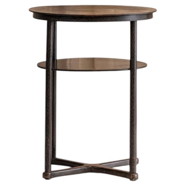 Table d'appoint ovale designée par Josef Hoffmann pour J. & J. Kohn 1920 circa
