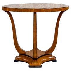 Oval Side Table From the Early 20th Century Finished in Shellac