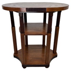 Oval side table with six legs in the style of Vienna secession