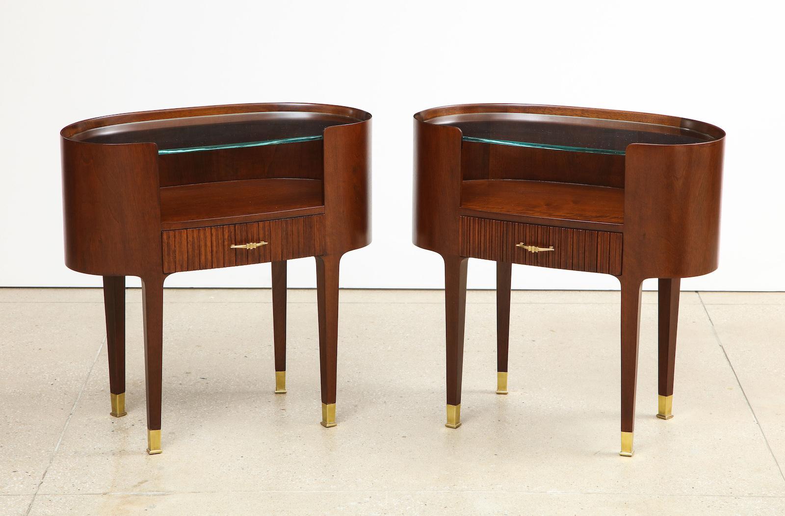 Mid-20th Century Oval Side Tables by Paolo Buffa