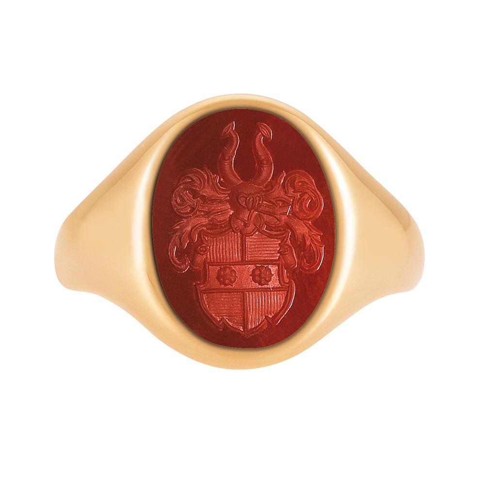 Victor Mayer Signet Ring 18k Rose Gold, approx. 14.5 x 11.0 mm with heraldic engraving

About the creator Victor Mayer
Victor Mayer is internationally renowned for elegant timeless designs and unrivalled expertise in historic craftsmanship. Lovers