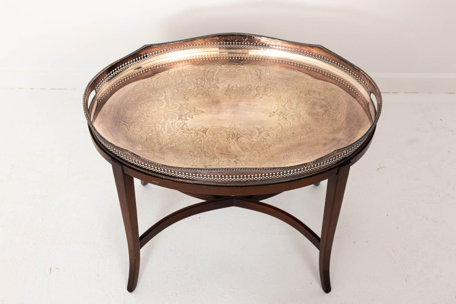 silver tray for coffee table