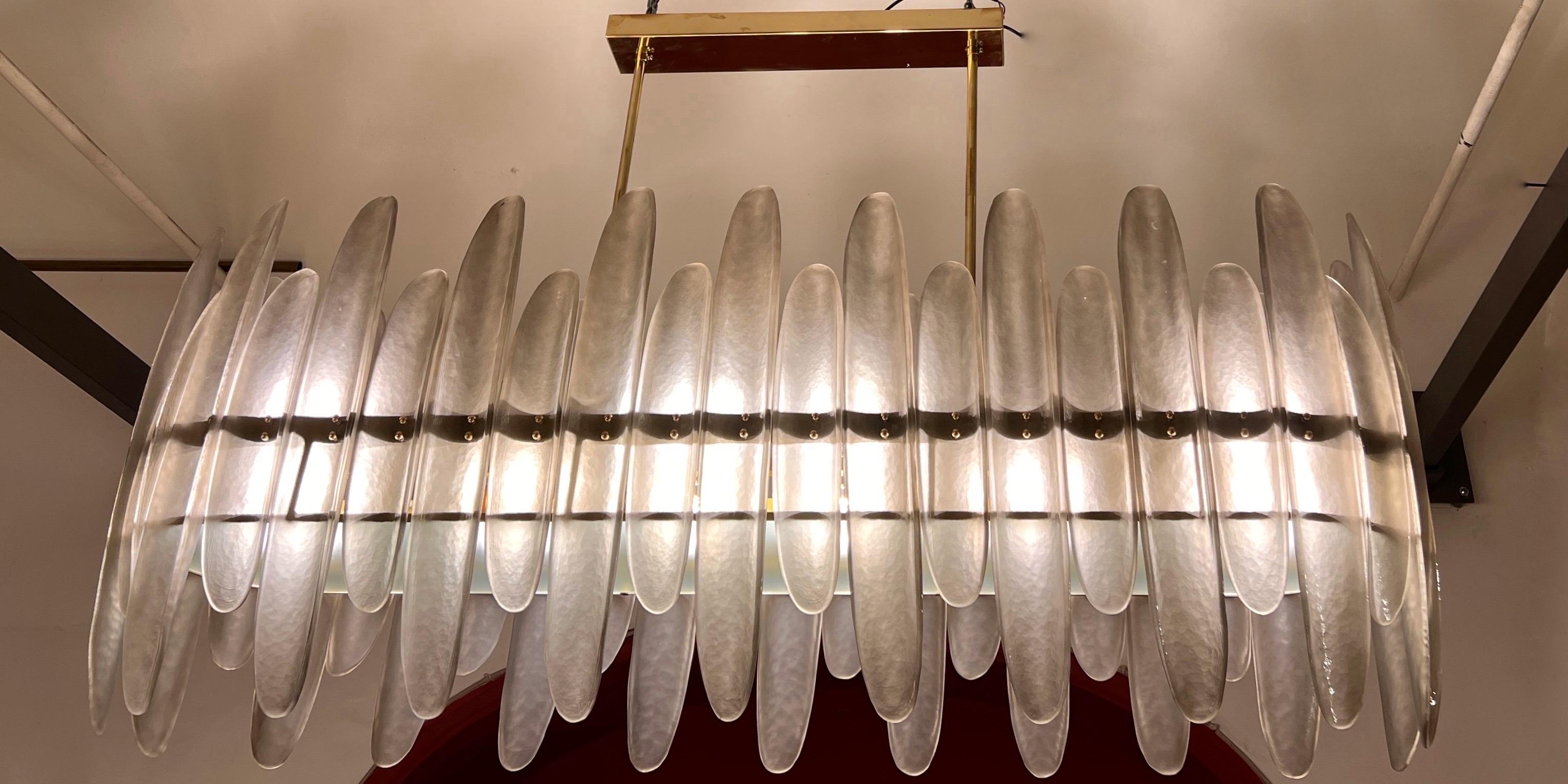 Oval Smoked Murano Glass Chandelier with Stalactite Effect, 2000s For Sale