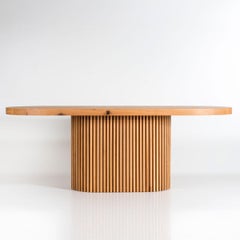 Oval Solid Oak Table – DOCIA