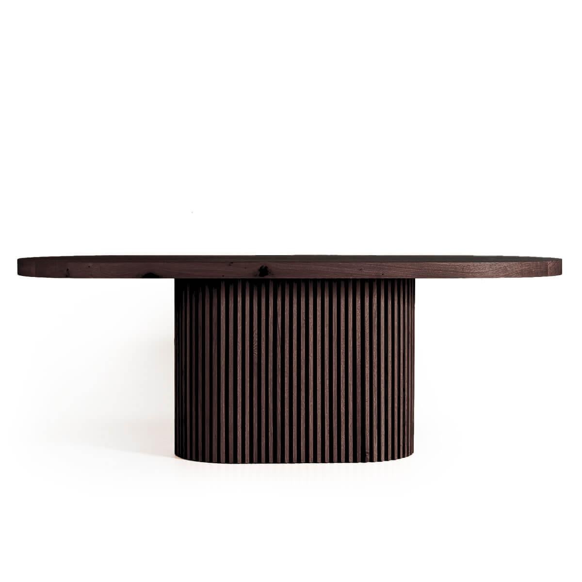 Oval Solid Oak Table – DOCIA In New Condition For Sale In İzmir, İzmir