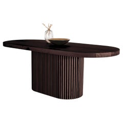 Oval Solid Oak Table – DOCIA