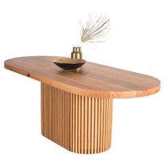 Tavolo ovale in massello di Oak - DOCIA
