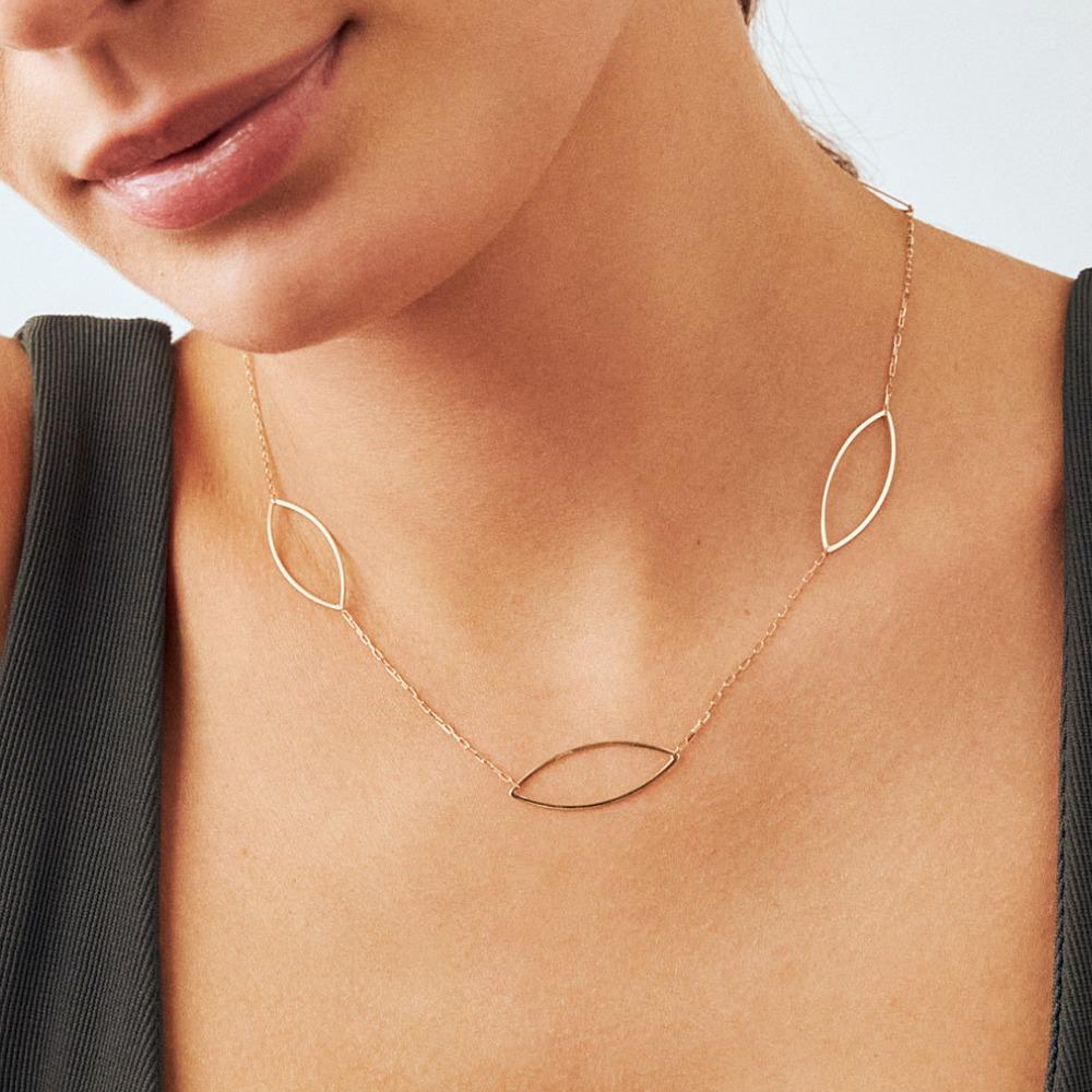 Oval Station Necklace 20