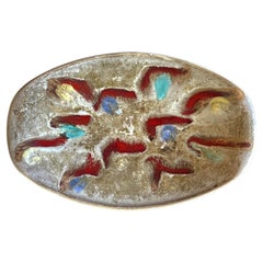 Oval Studio Ceramic Bowl, Centerpiece by Jasba, West Germany ca. 1960