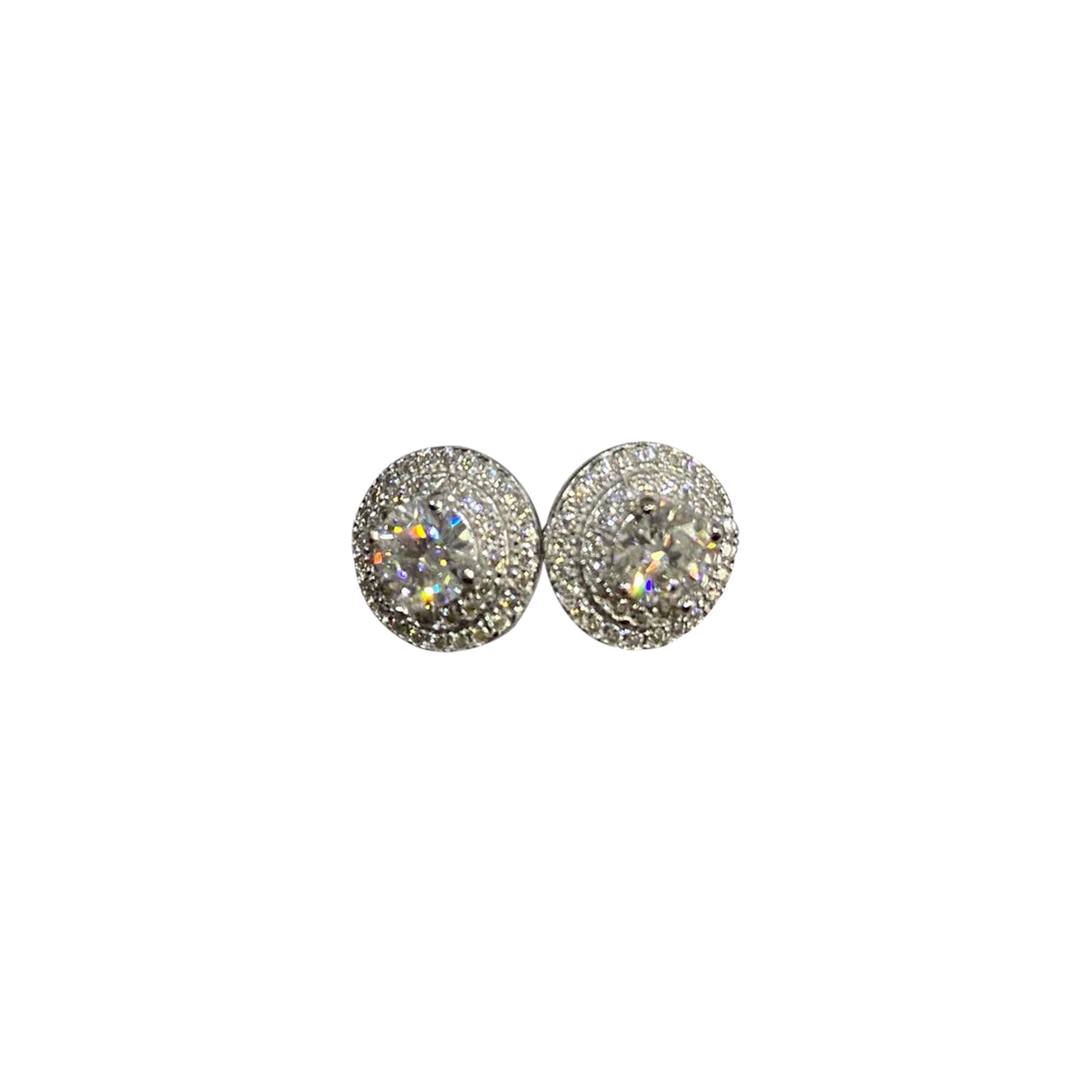 Oval Studs Earring Moissanite Earring 925 Sterling Siver Minimalist Gift For Her