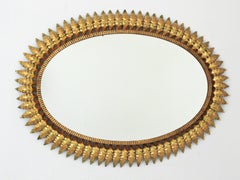 Oval Sunburst Mirror