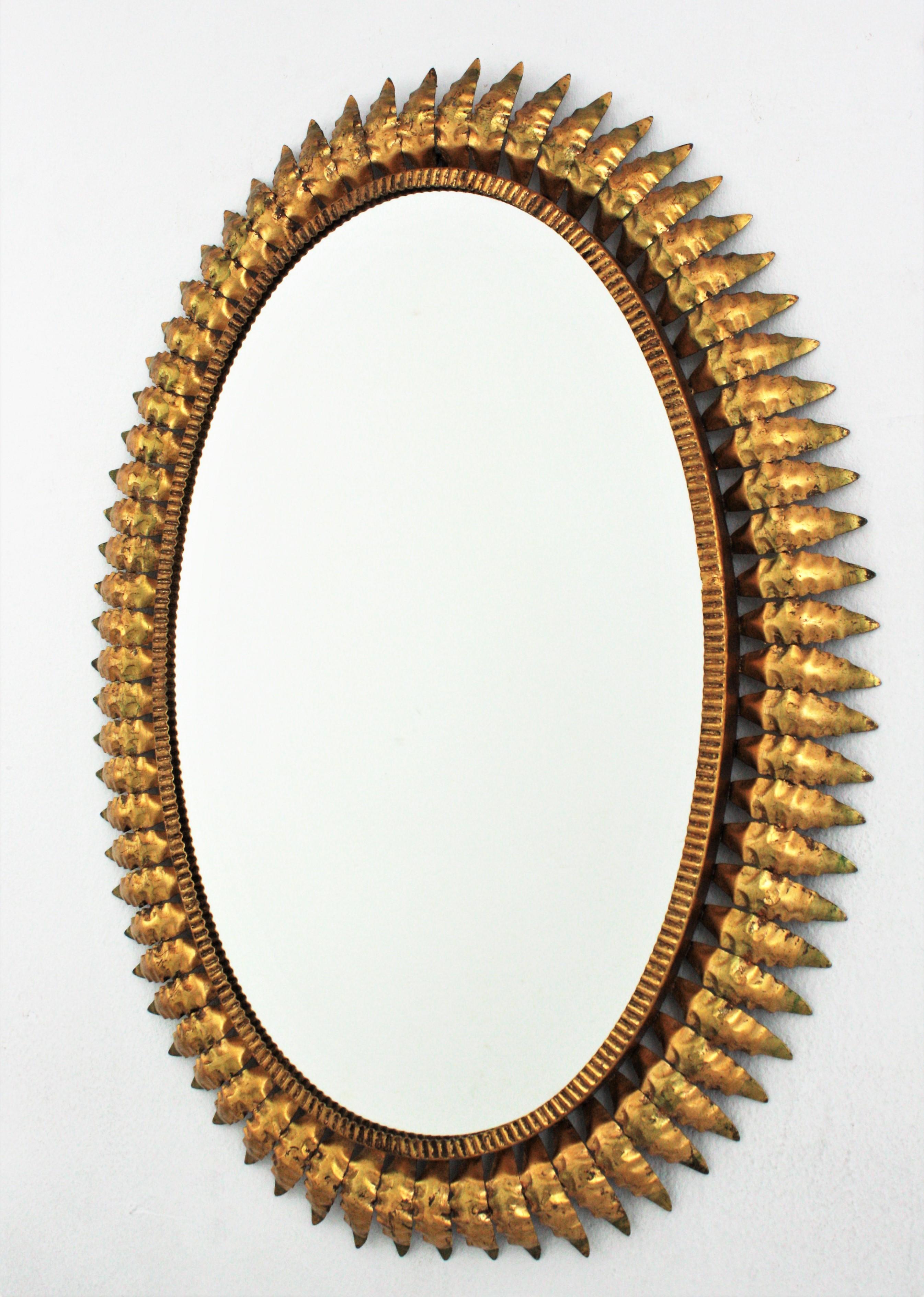 Oval Sunburst Mirror 1