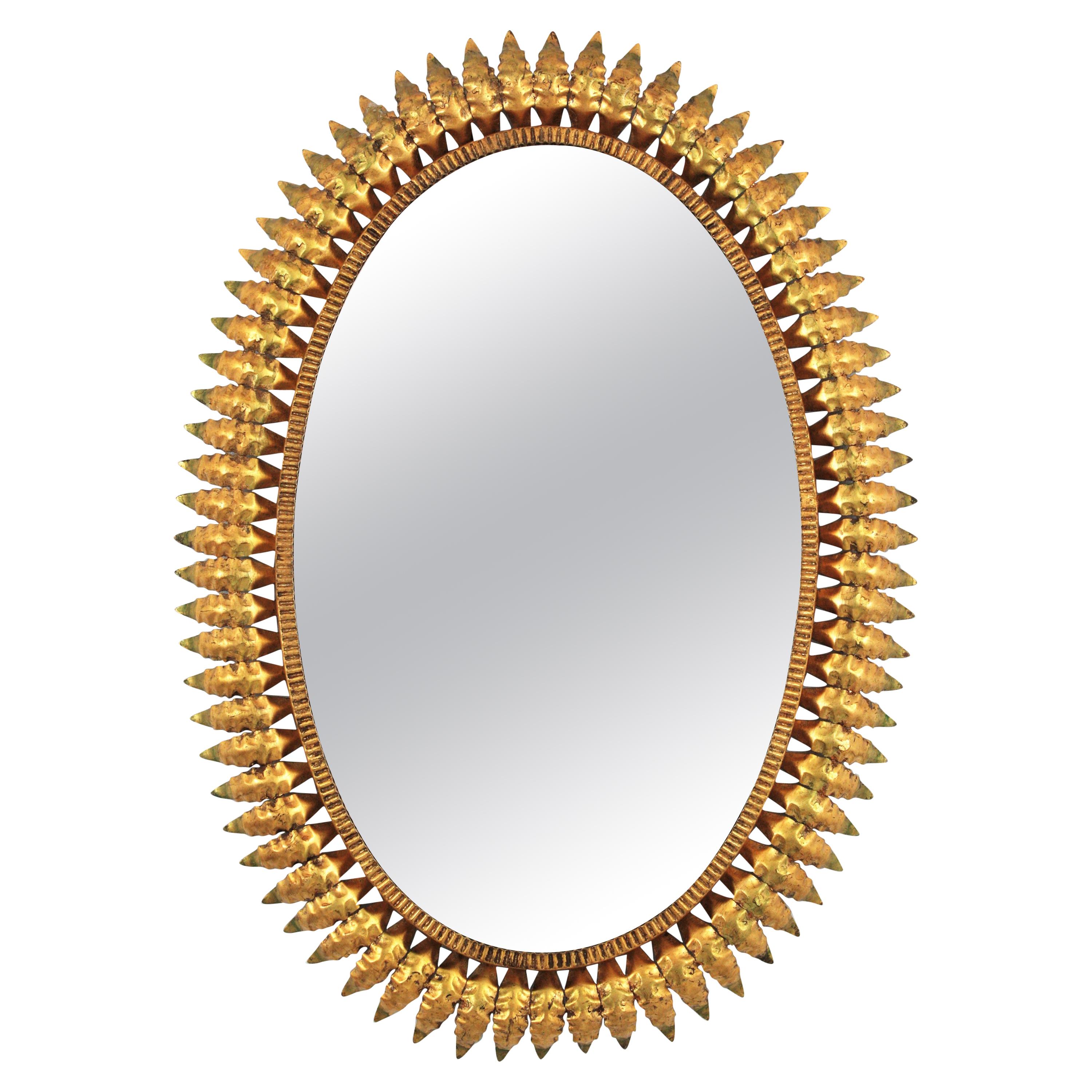 Oval Sunburst Mirror