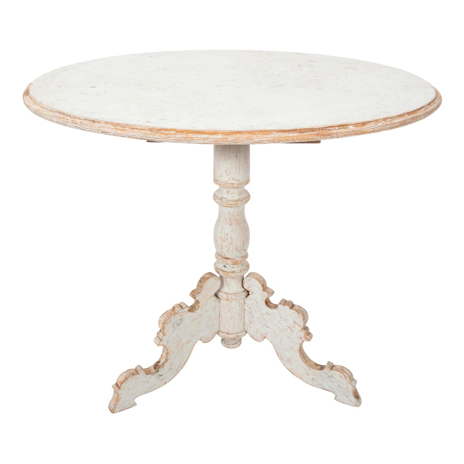 Oval Swedish Side Table For Sale