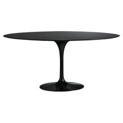 Oval table Alivar Mvsevm 769/12 Tulip Black design Eero Saarinen W180 cm 70.9 in