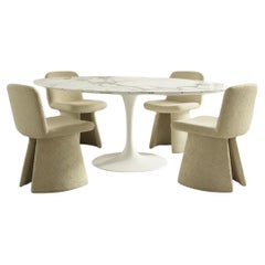 Oval table Alivar Mvsevm 769/5 Tulip Table design Eero Saarinen W 198 cm 78 in