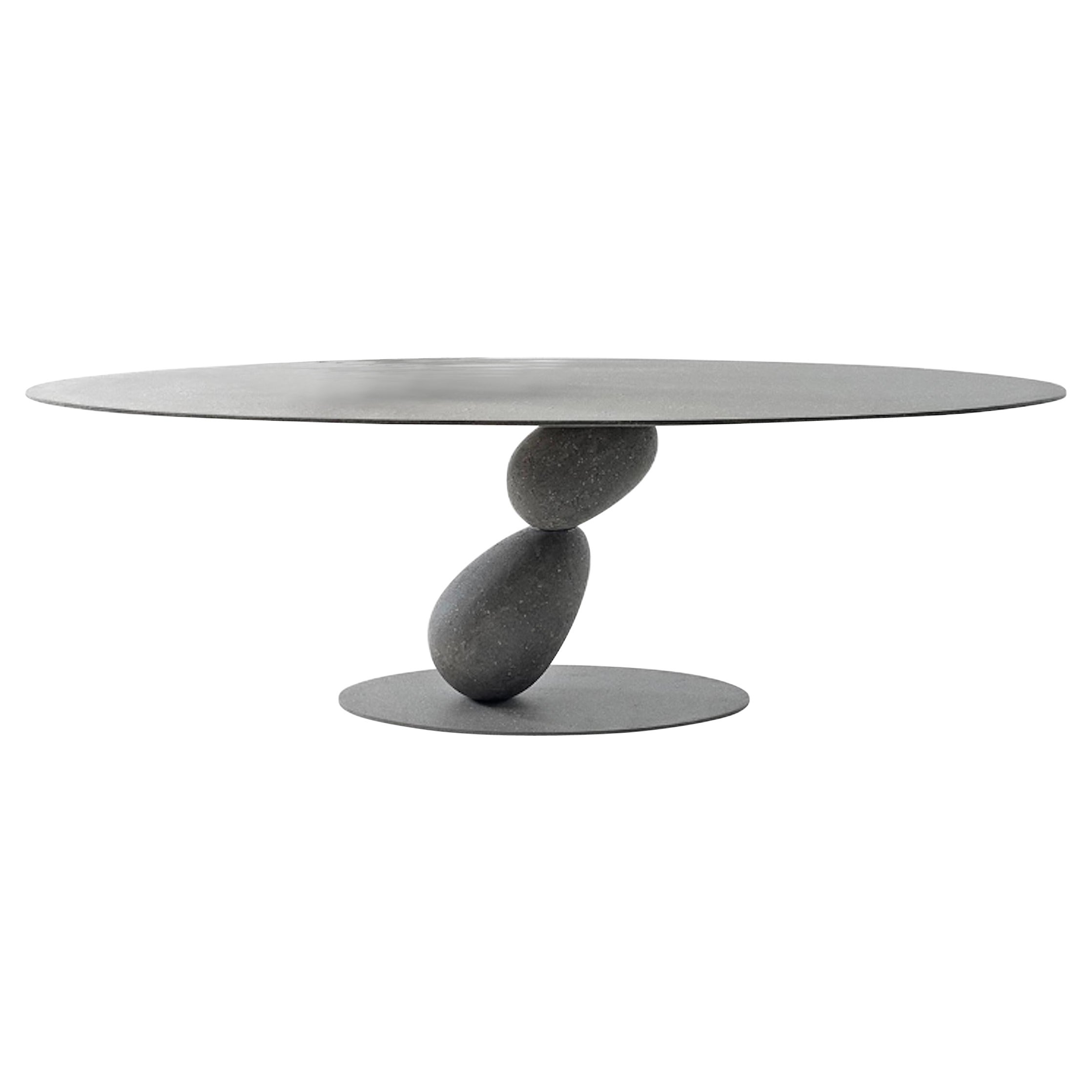 Oval table Mogg MATERA - W 220 cm W 86.6 inch For Sale