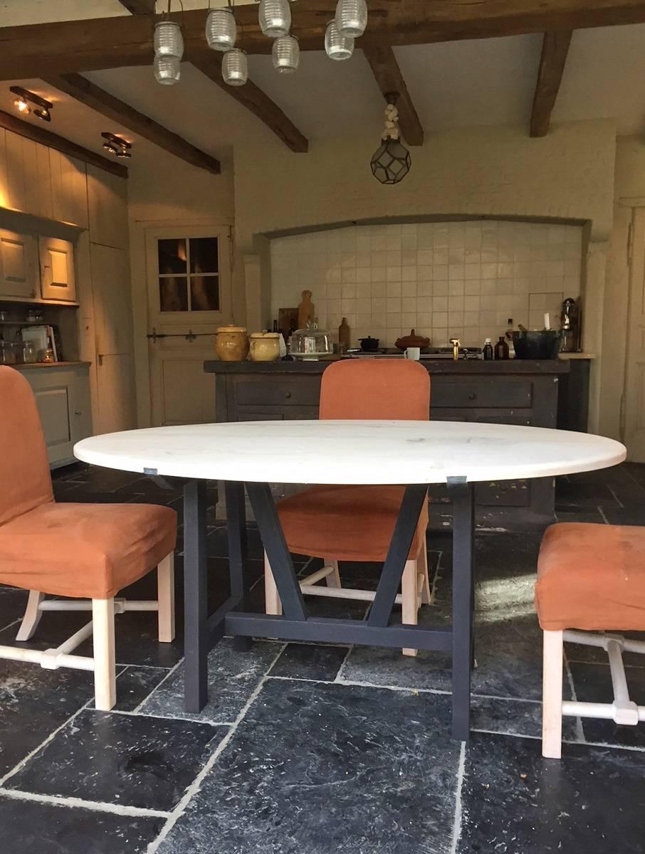 Bleached Oval Table nor Model For Sale
