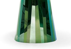 Oval table with top crystal green ClassiCon Pli Table design Victoria Wilmotte
