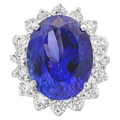 Maurice Fine Jewelry - Oval Tanzanite and Diamond Ring
