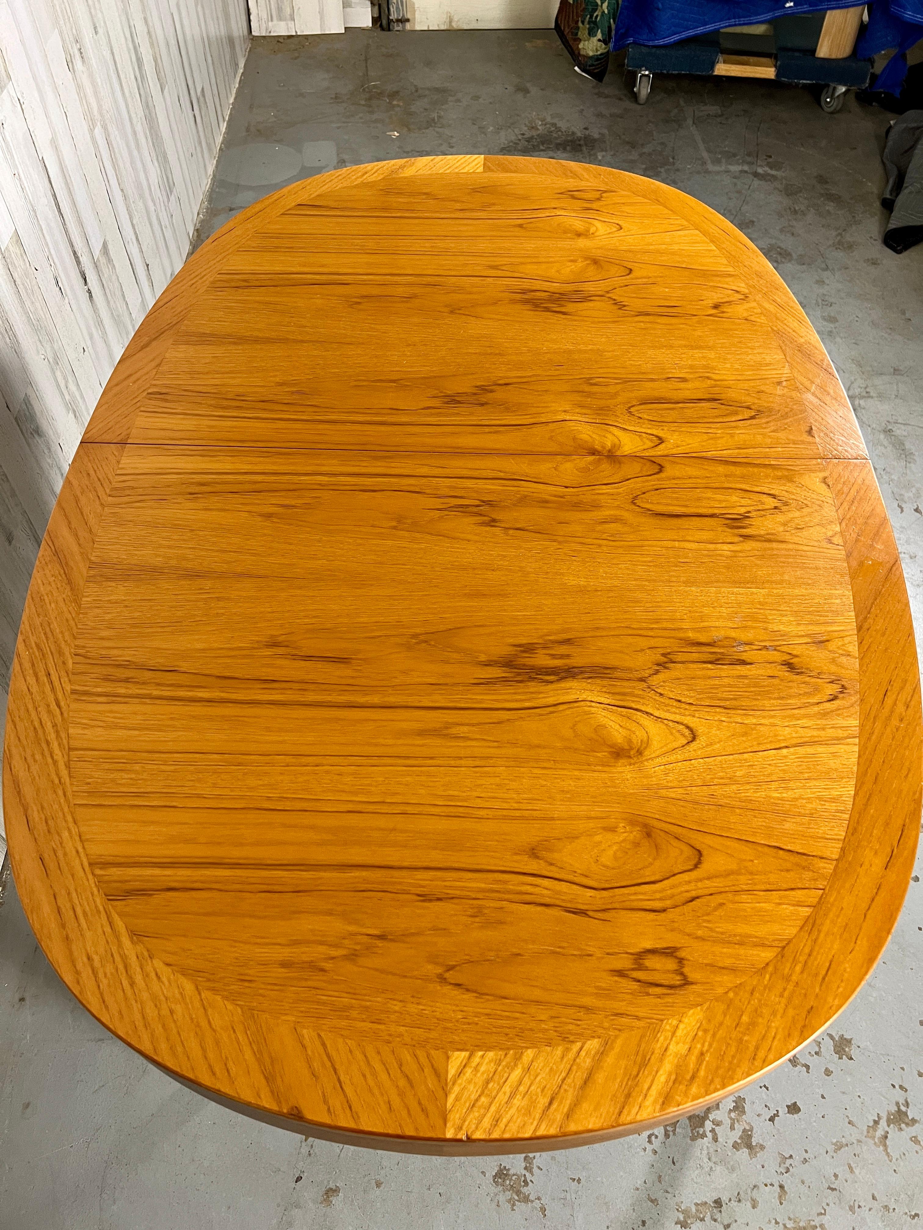 Oval Teak Dining Table by Nathan Furniture For Sale 1