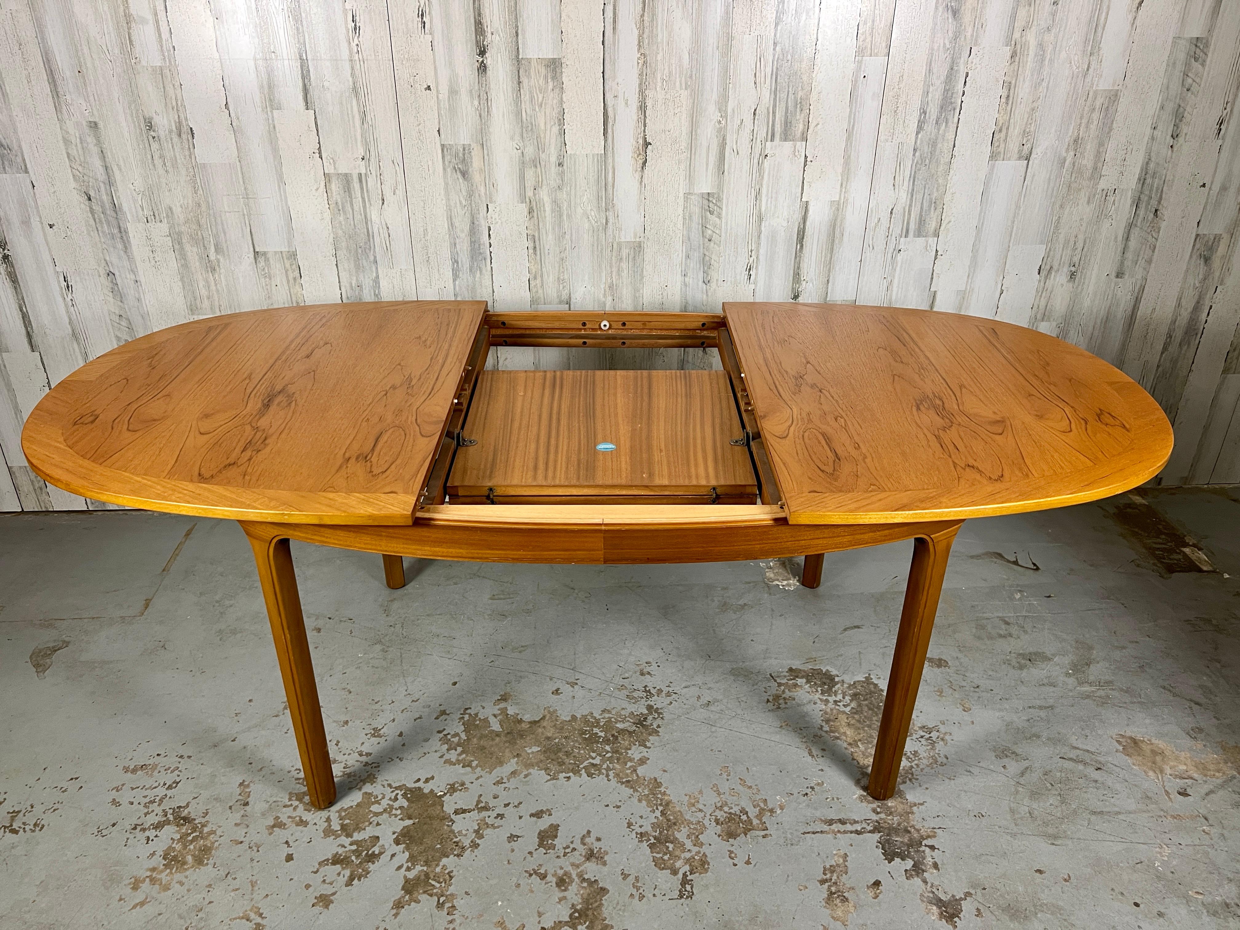 Oval Teak Dining Table by Nathan Furniture For Sale 5