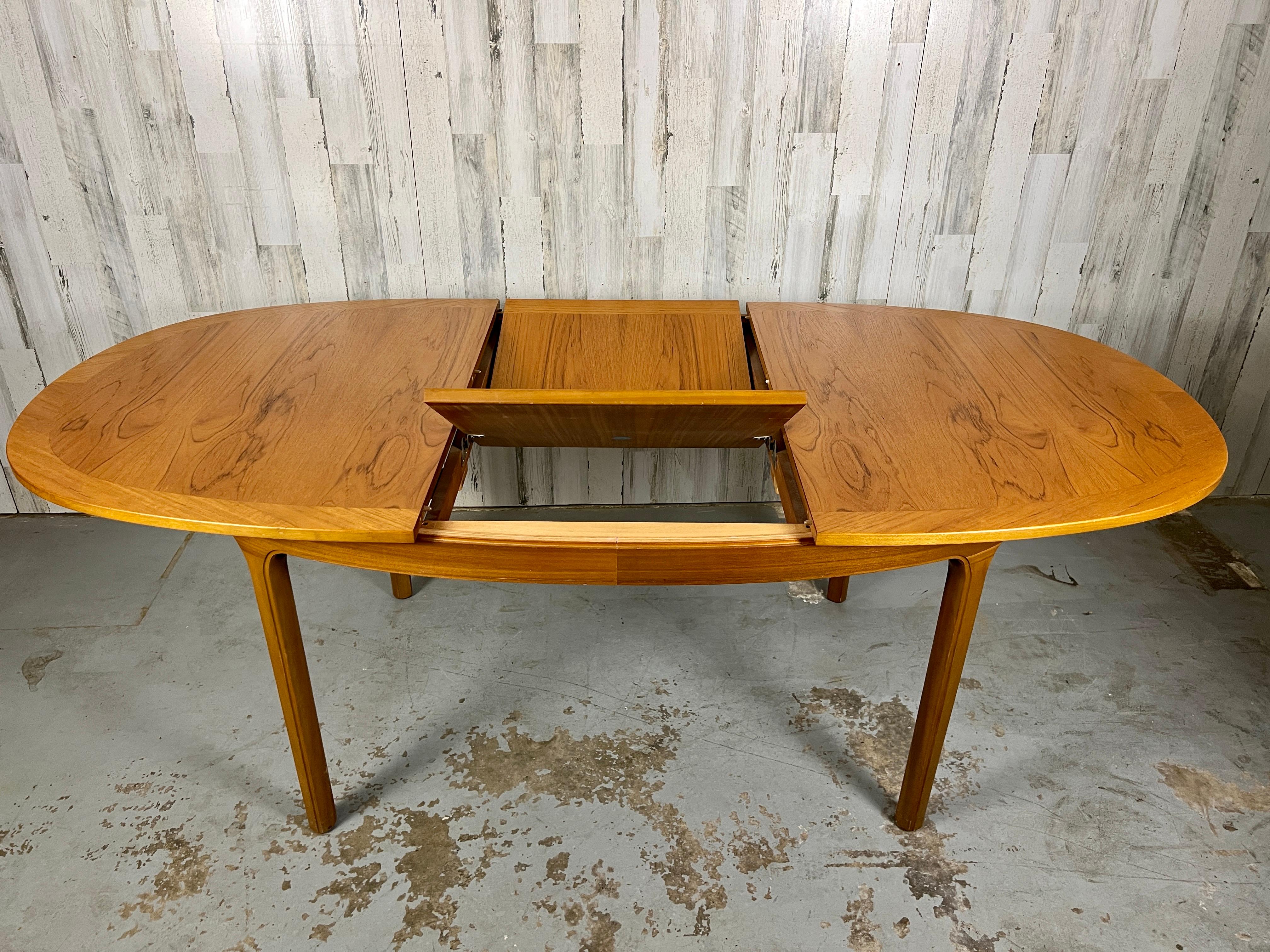 Oval Teak Dining Table by Nathan Furniture For Sale 6