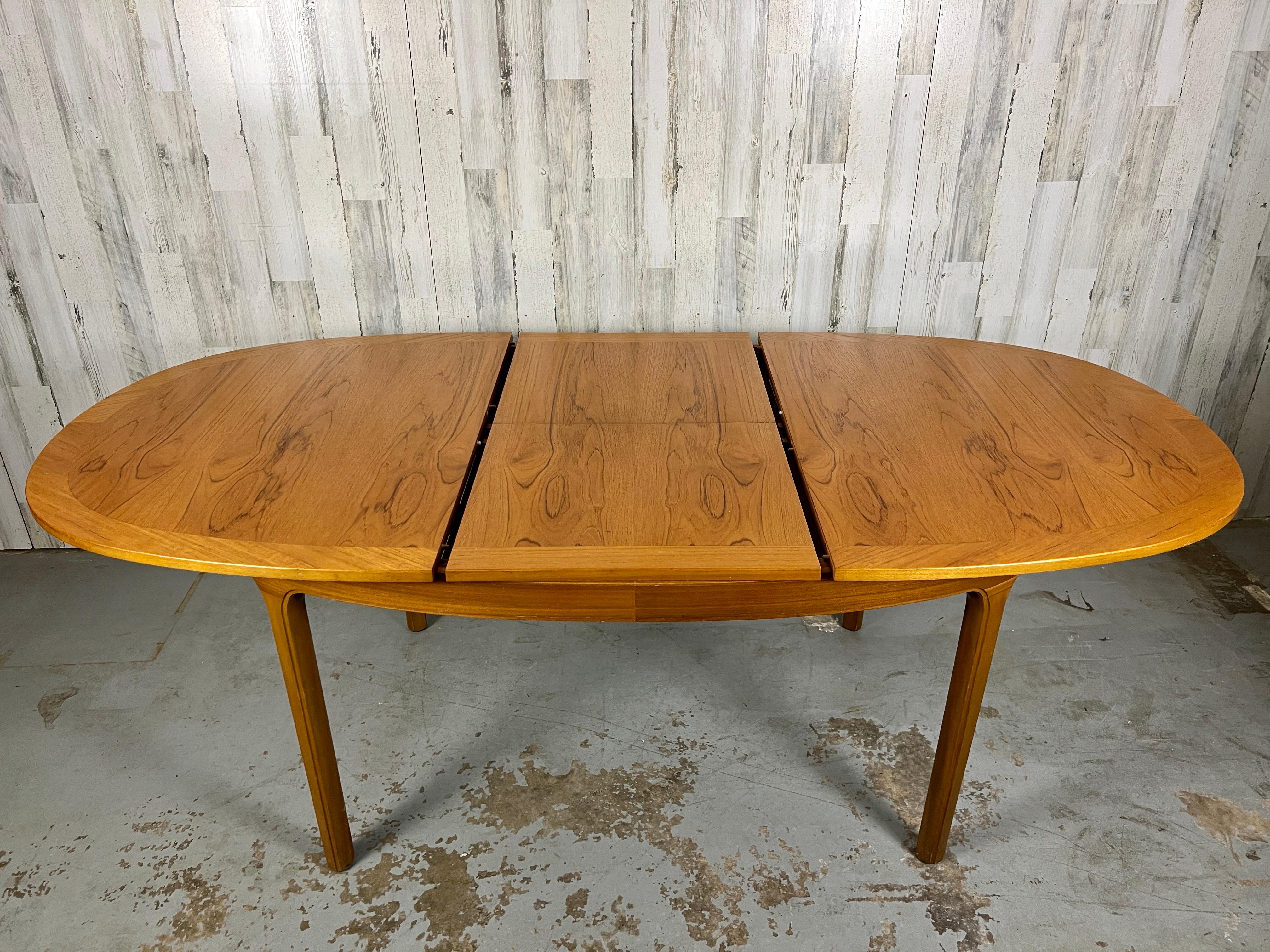 Oval Teak Dining Table by Nathan Furniture For Sale 7
