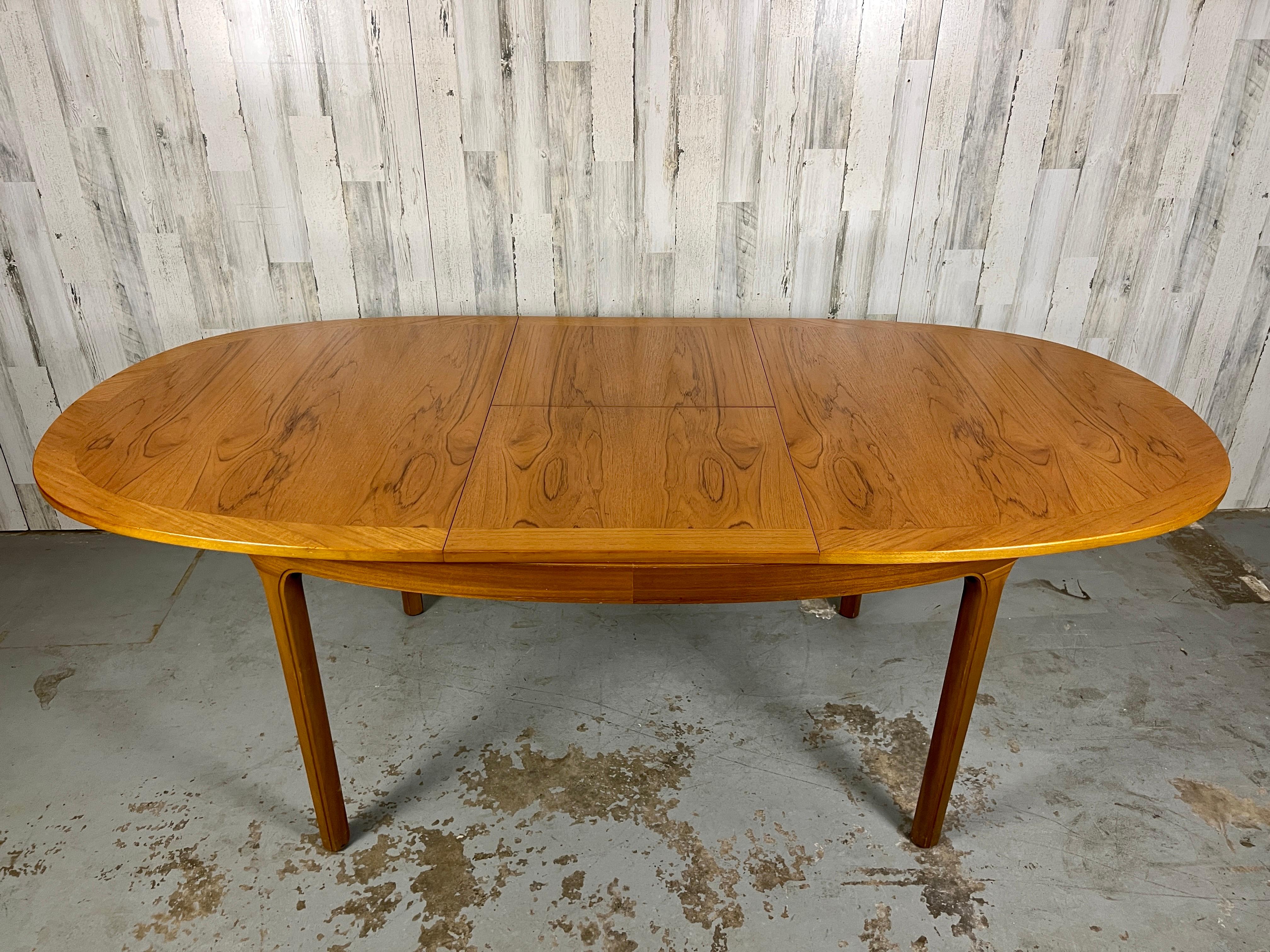 Oval Teak Dining Table by Nathan Furniture For Sale 8