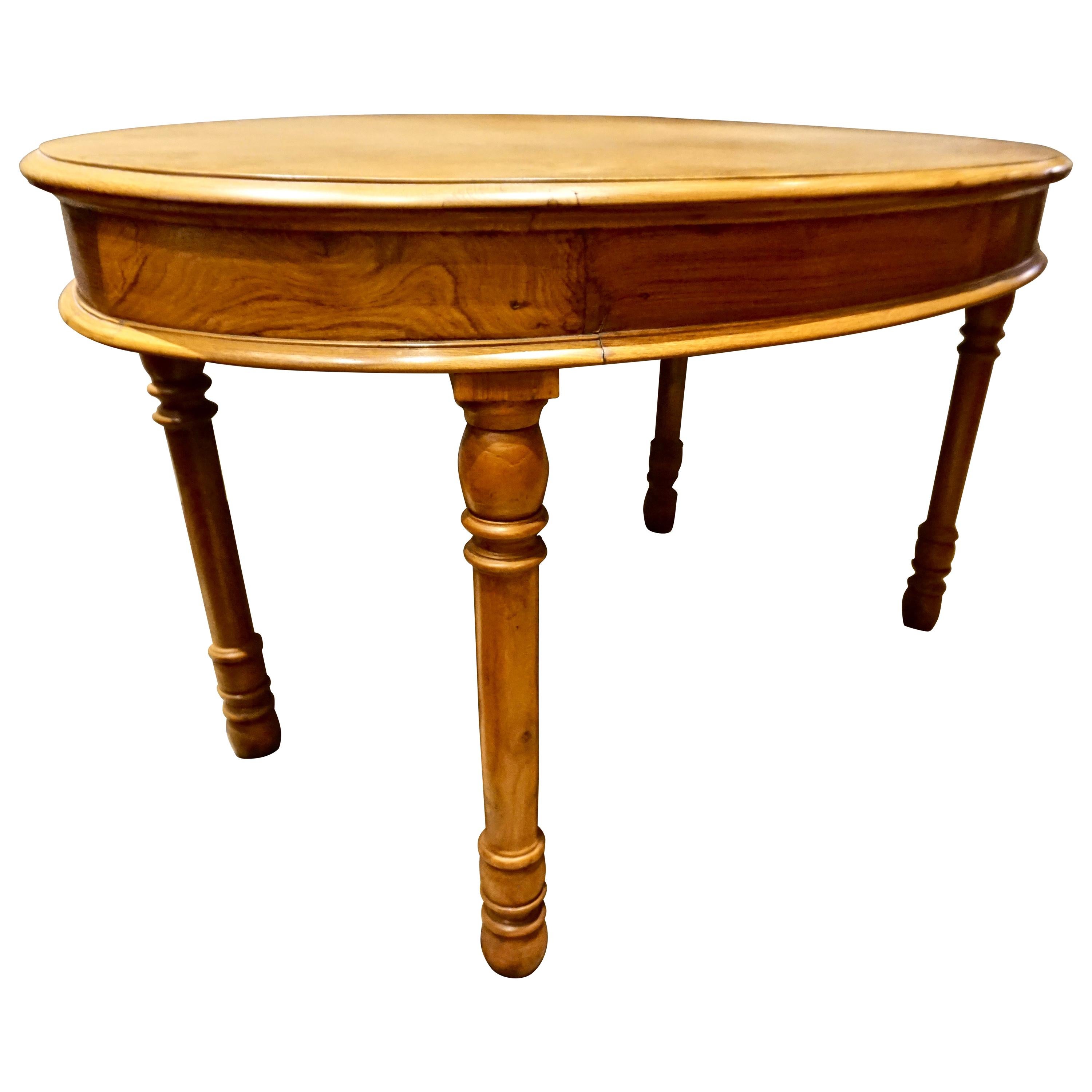 Oval Teak Dining Table/ Desk Colonial