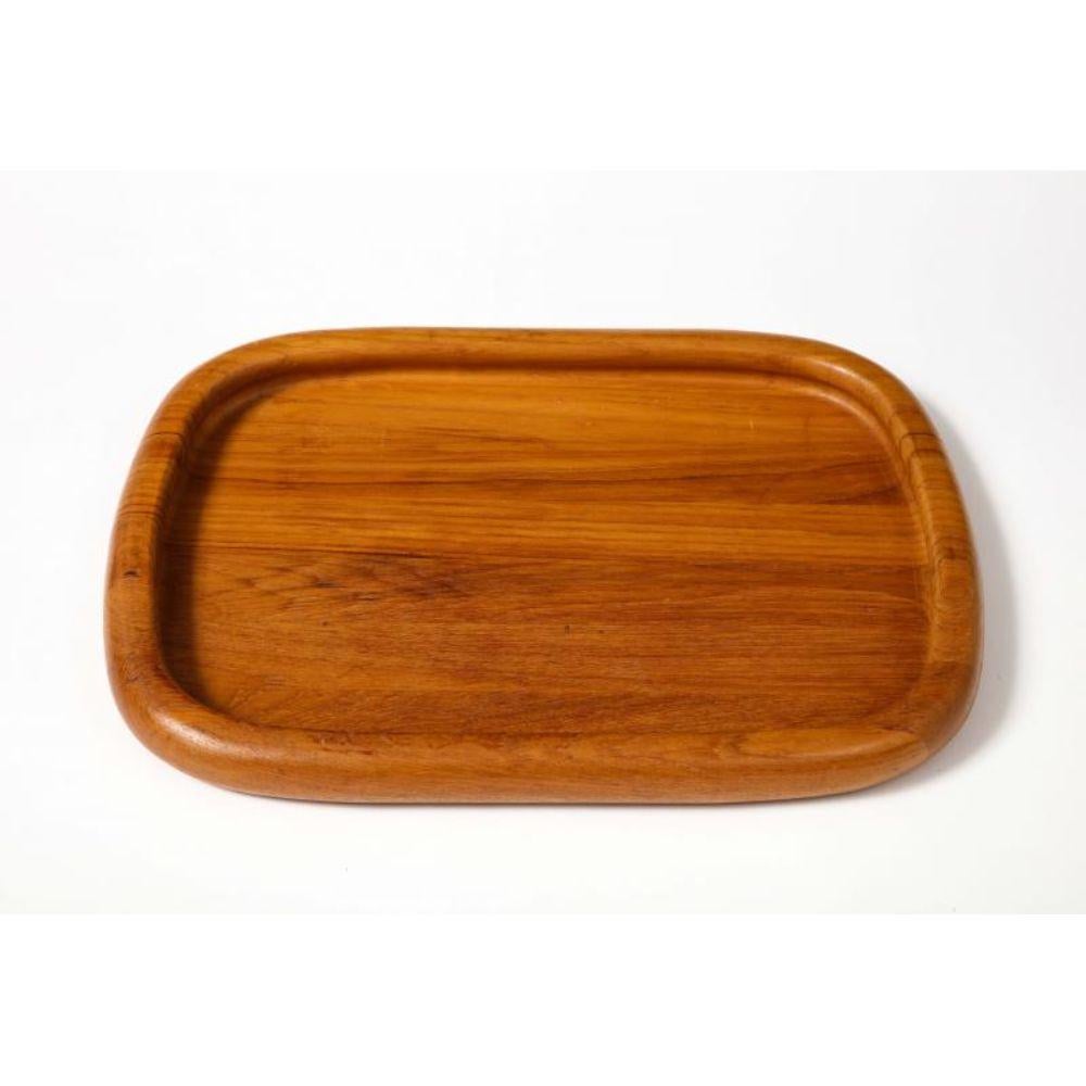 Modern Oval Teak Tray by Jens Quistgaard, circa 1950 For Sale