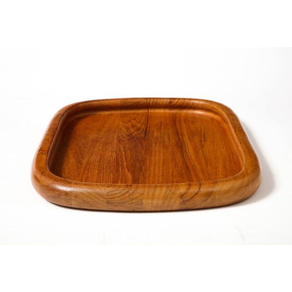 Oval Teak Tray by Jens Quistgaard, circa 1950 In Good Condition For Sale In New York City, NY