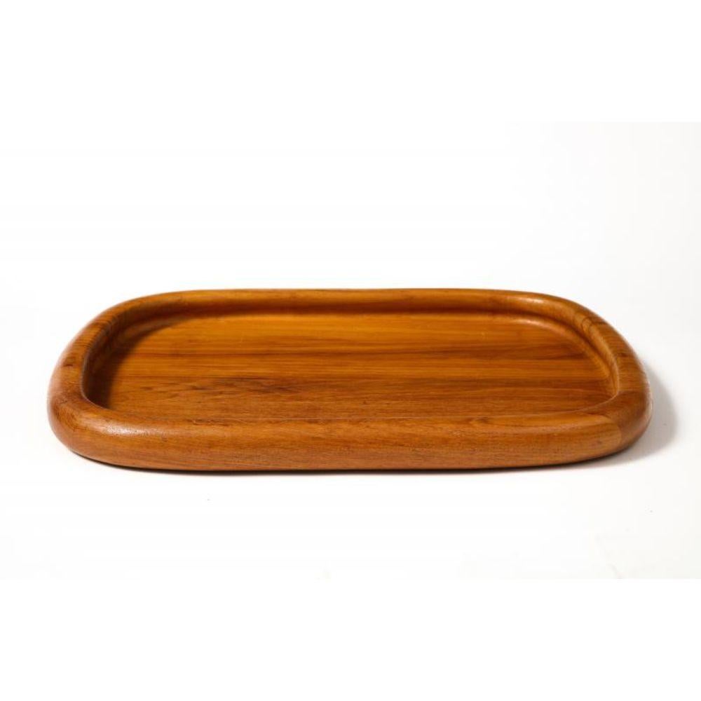 20th Century Oval Teak Tray by Jens Quistgaard, circa 1950 For Sale