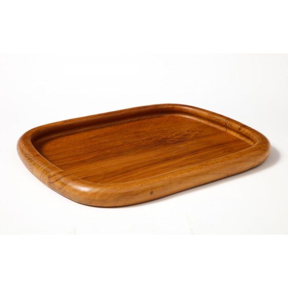 Oval Teak Tray by Jens Quistgaard, circa 1950 For Sale 1