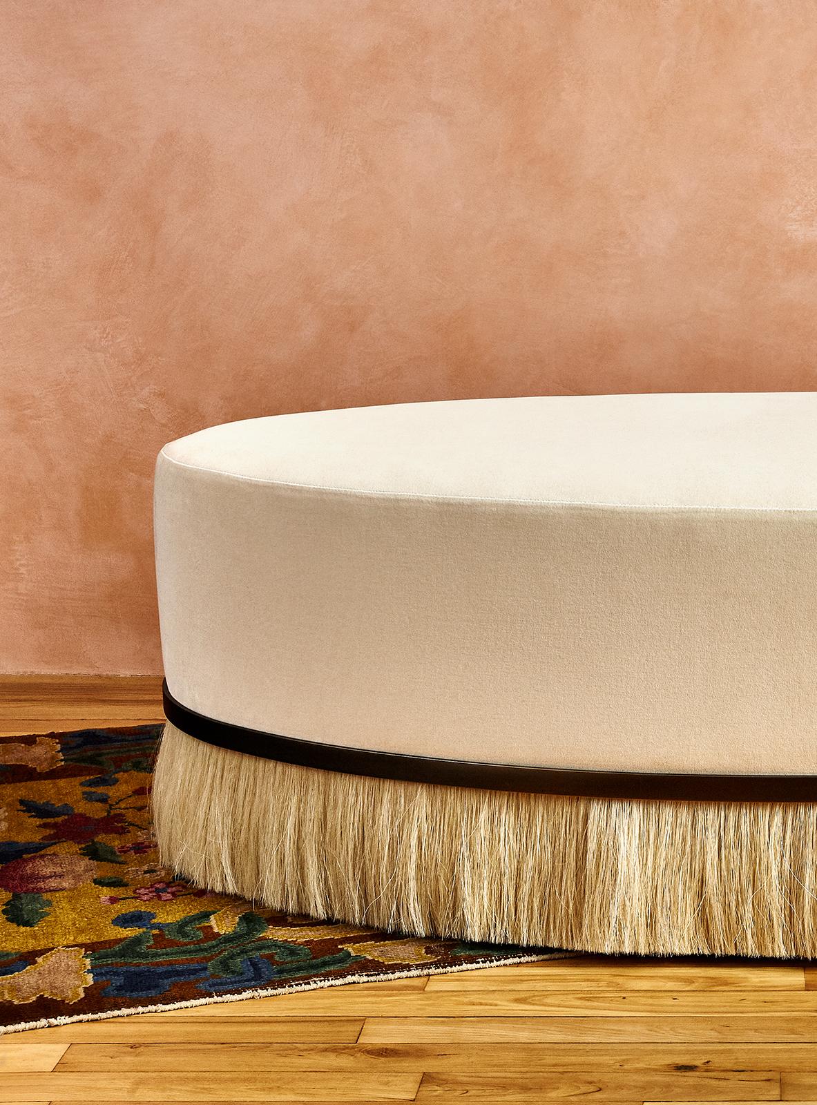 Modern Oval Thing Ottoman by Konekt Furniture