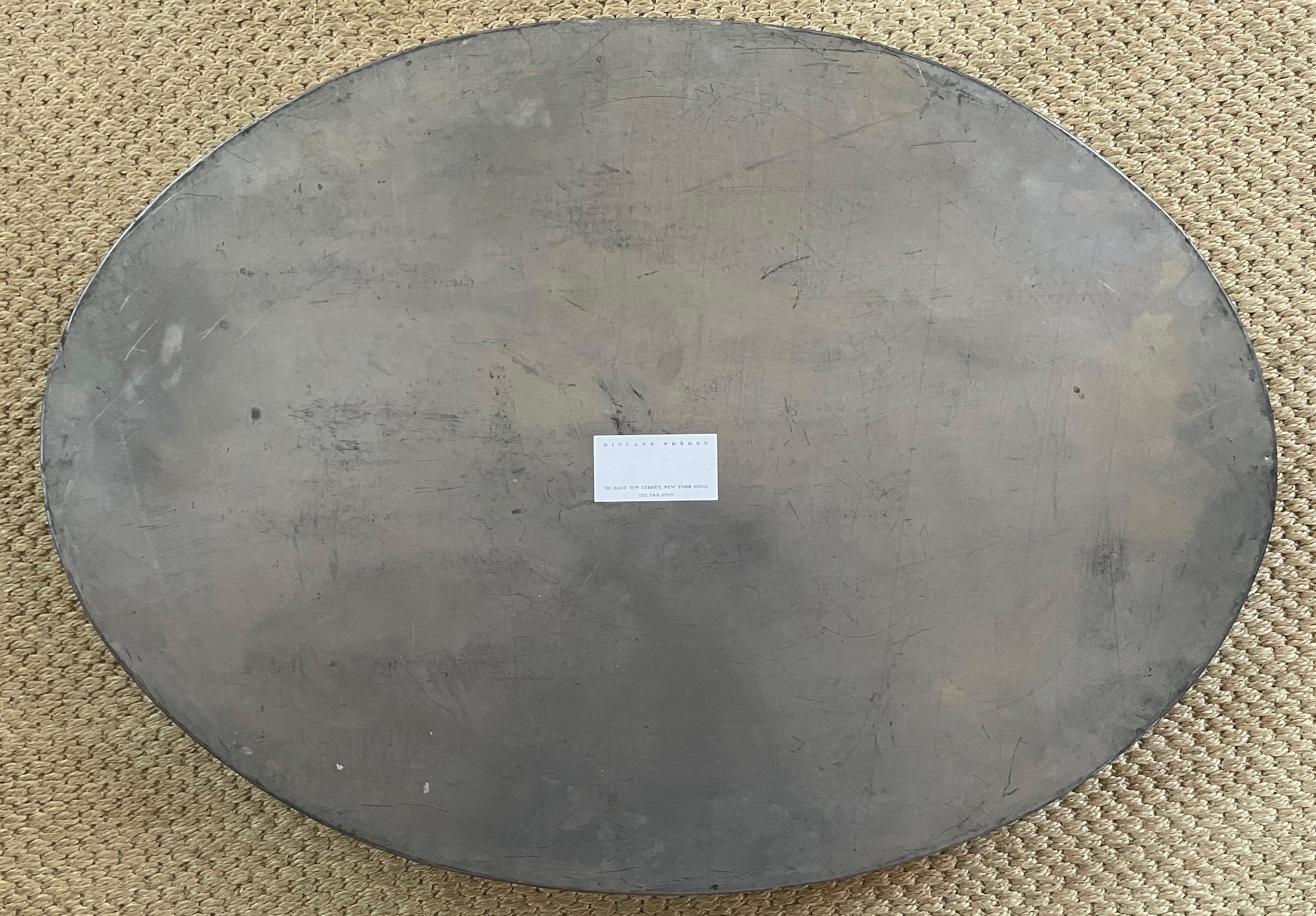 Ovales Tole-Tablett (20. Jahrhundert) im Angebot