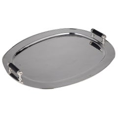 Oval Tray with Carbon Fiber Handles