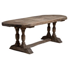Oval Trestle Table, England, Circa 1800