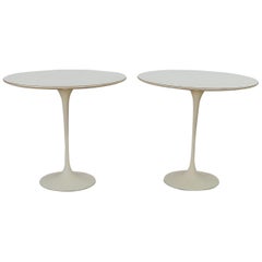 Vintage Oval Tulip Side Tables