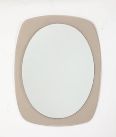 Oval Two-Tone Mirror, France, 1970's