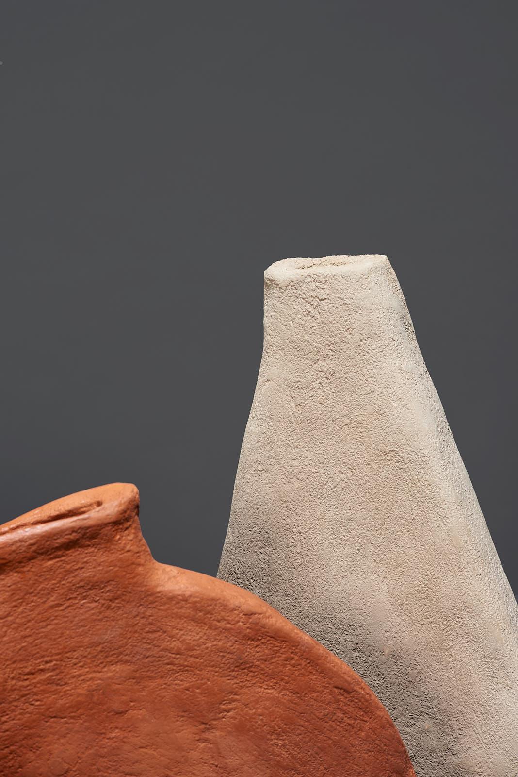 Ceramic Oval Vase by Willem Van Hooff For Sale