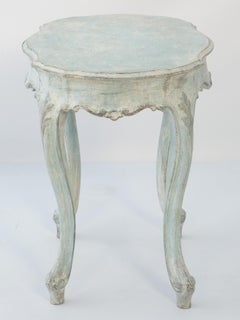 Oval Venetian Painted Accent Table